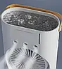 Вентилятор настільний Double-ended Spray Fan LED подвійний з охолодженням підсвітка 3 швидкості, фото 2