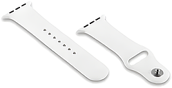Силіконовий ремінець для Apple watch 42mm/44mm/45mm/49mm білий