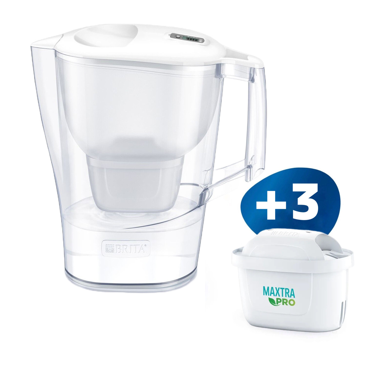 Фільтр для очищення води Глечик Brita Aluna 2,4 л Білий + Картриджі 3 шт