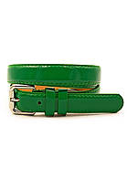 Жіночий ремінь 2,3 х 110 см Зелений zhn-kz-kit23-05, фото 2