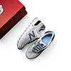 Жіночі кросівки New Balance 574 Light Grey (Сірі) Нью Баланс 574 натуральна замша текстиль демісезон, фото 6