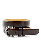 Жіночий ремінь 2,3 х 110 см Темно-коричневий zhn-kz-kit23-010, фото 2