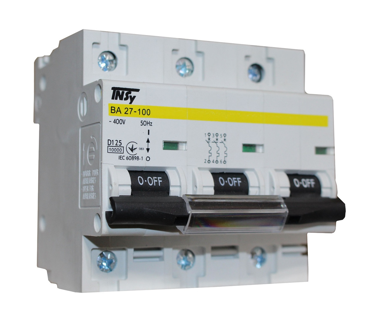 Автоматичний вимикач ВА27-100 3Р 125А 10 кА х-ка D Ny95504908