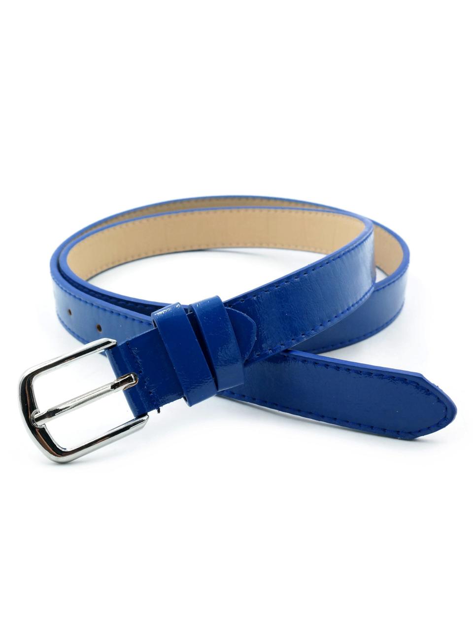 Жіночий ремінь 2,3 х 110 см Синій zhn-kz-kit23-013, фото 1