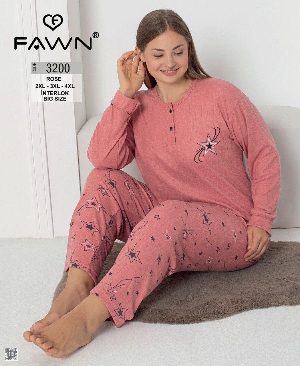 Піжама великих розмірів. Інтерлок, фото 1