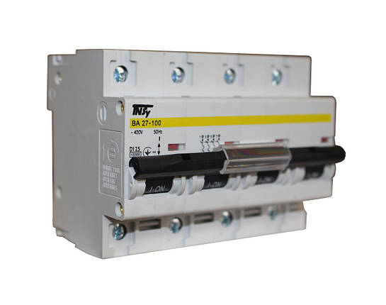 Автоматичний вимикач ВА27-100 4Р 125А 10 кА х-ка D Ny95504920, фото 1