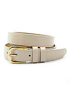 Жіночий ремінь 2,3 х 110 см Бежевий zhn-kz-kit23-015, фото 2