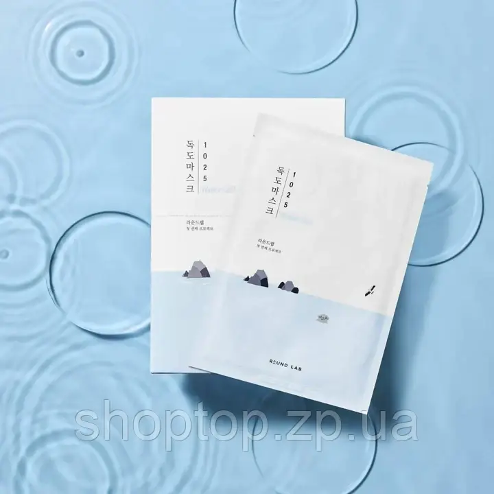 Зволожувальна тканинна маска з морською водою ROUND LAB 1025 Dokdo Water Gel Mask Sheet 30 ml