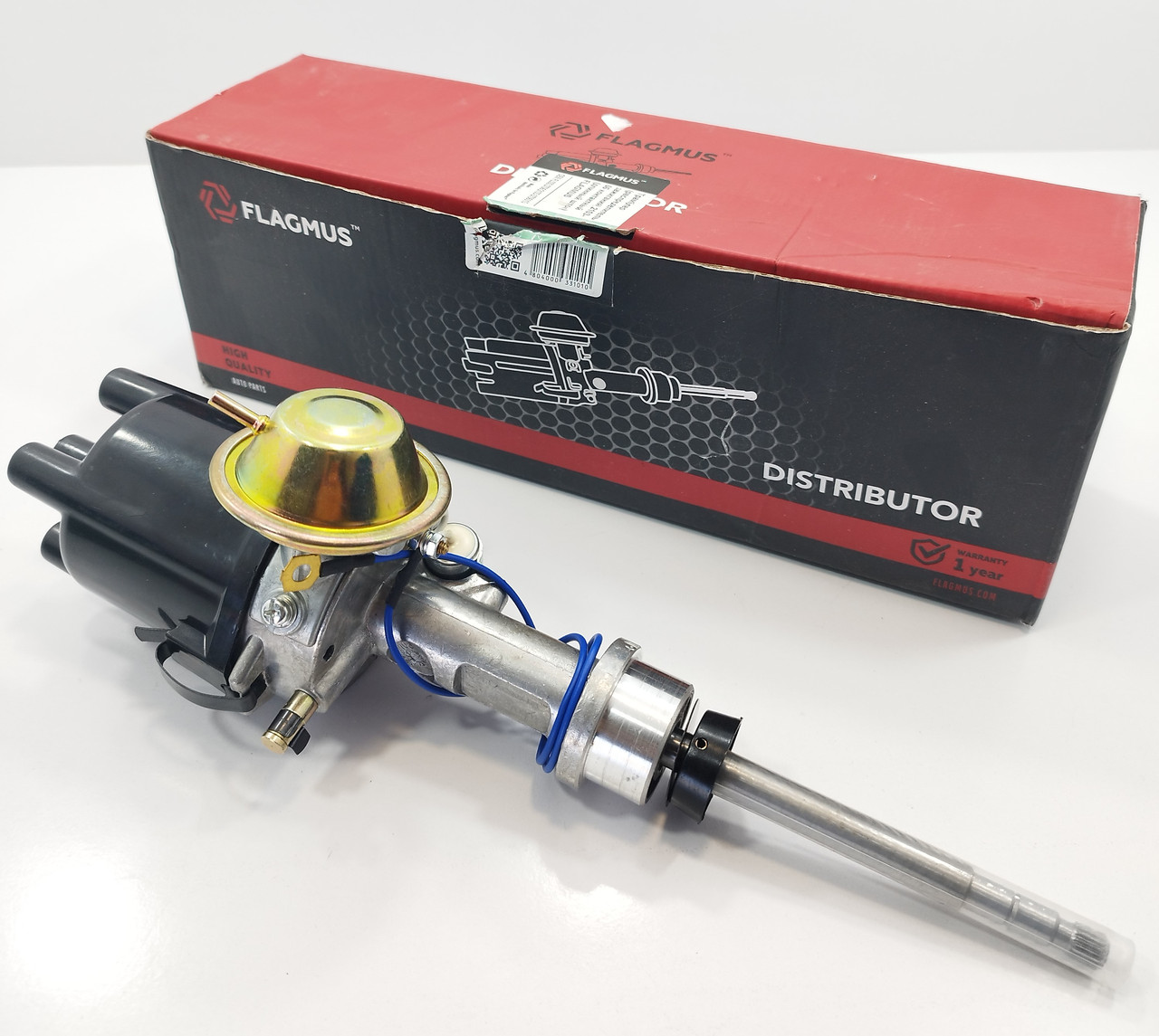 Розподільник запалювання (трамблер) 2103/06/07 контактний FLAGMUS Чехія, фото 1