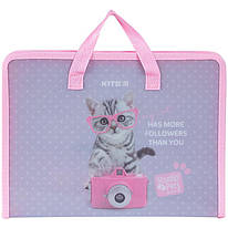 Папка-портфель А4 на блискавці Kite Studio Pets SP24-202, 67551