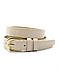 Жіночий ремінь 2,3 х 110 см Бежевий zhn-kz-kit23-015, фото 2