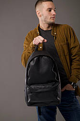 Стильний шкіряний міський, шкільний, спортивний, повсякденний рюкзак, портфель через плече (2 види)