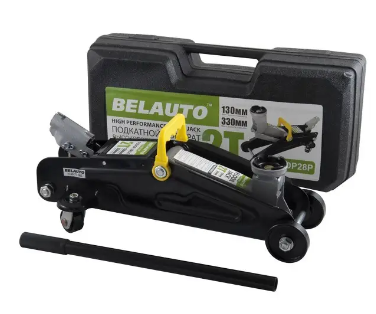Домкрат підкатний гідравлічний 2т 130-330 мм Belauto для легкового авто, фото 1