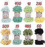 Сумка ручної роботи жіноча з пряжі alize puffy бренду SO SOFT на подарок, фото 11