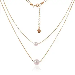 Срібні кольє з перлинами