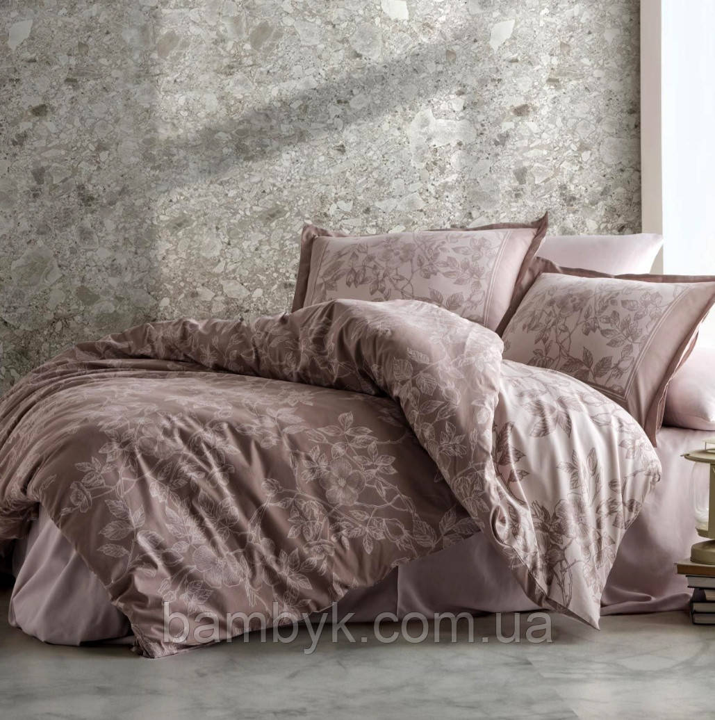 Постільна білизна Clasy "Harissa" сатин DeLux преміум євро-розміру бавовняна Туреччина