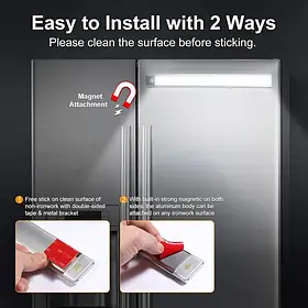 Лампа на магніті акумуляторна 30 см сенсорний світильник із датчиком руху SV227