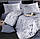 Постільна білизна Clasy "Sindarin V-2" сатин DeLux преміум євро-розміру бавовняна Туреччина, фото 2