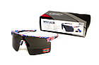 Окуляри захисні Global Vision Onyx USA Flag (gray), сірі в оправі прапор США, фото 11