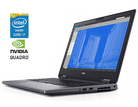 Ноутбук Б-клас Dell Precision 7530/ 15.6" (1920x1080)/ Core i7-8750H/ 16 GB RAM/ 256 GB SSD/ Quadro P2000 4GB, фото 1