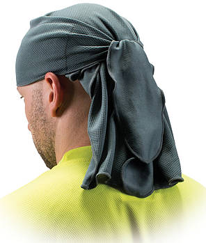 Бандана дихаюча на зав'язках, підшоломник сірий Head Towel (gray)