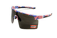 Окуляри захисні Global Vision Onyx USA Flag (gray), сірі в оправі прапор США, фото 5