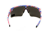 Окуляри захисні Global Vision Onyx USA Flag (gray), сірі в оправі прапор США, фото 7