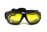 Окуляри захисні з ущільнювачем Global Vision Eliminator RX (yellow) Anti-Fog, жовті з діоптричною вставкою, фото 4