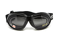 Окуляри захисні з ущільнювачем Global Vision Eliminator RX (gray) Anti-Fog, сірі з діоптричною вставкою, фото 4