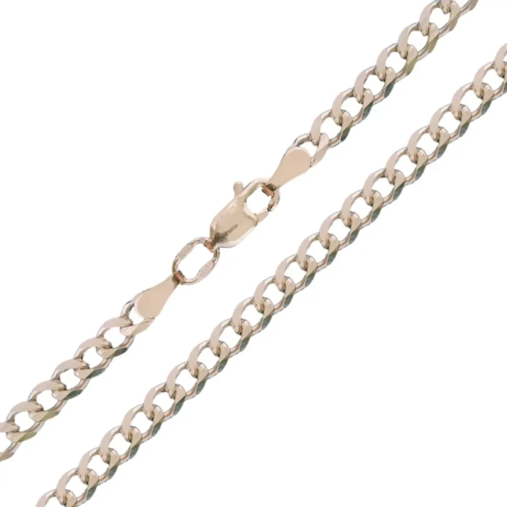 Чоловічий срібний ланцюжок Панцирне плетіння, 4 мм 90101110043