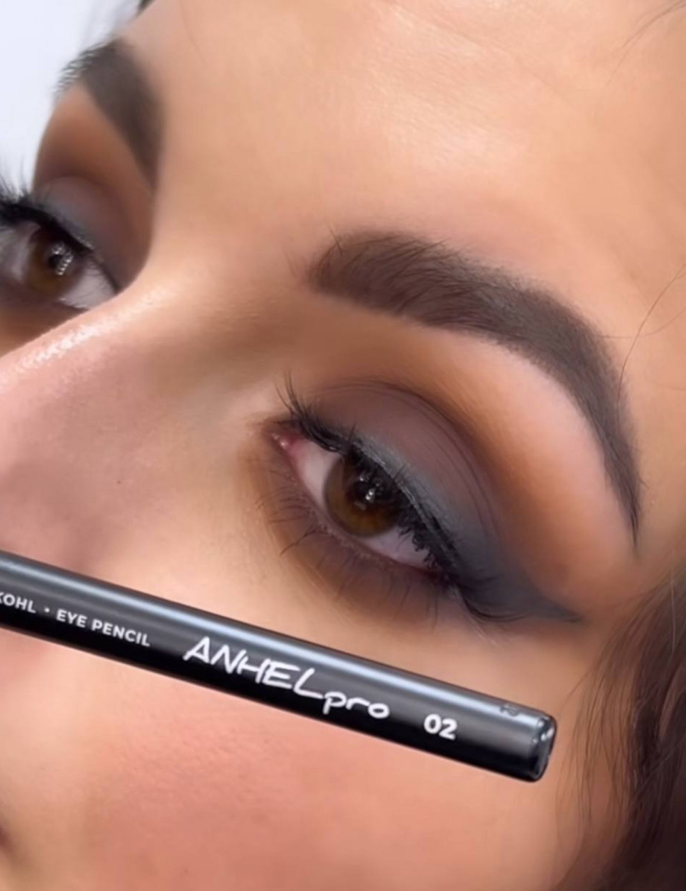 Водостійкий олівець для очей механічний ANHELpro 02 коричневий, фото 1