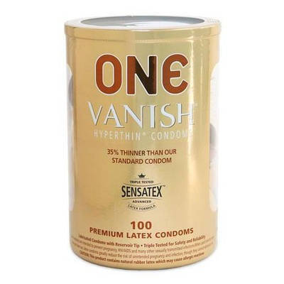 Набір супертонких презервативів ONE Vanish 100 шт, фото 1