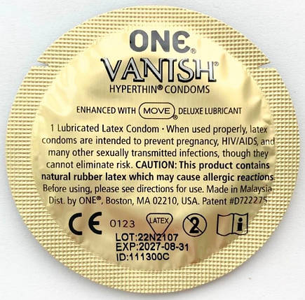 Набір супертонких презервативів ONE Vanish 100 шт, фото 3