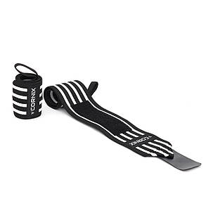 Бинти для зап'ясть (кистьові бинти) Cornix Wrist Wraps XR-0194 Black/White, фото 1