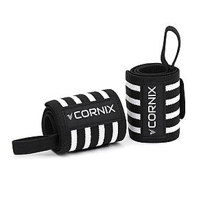 Бинти для зап'ясть (кистьові бинти) Cornix Wrist Wraps XR-0194 Black/White, фото 3