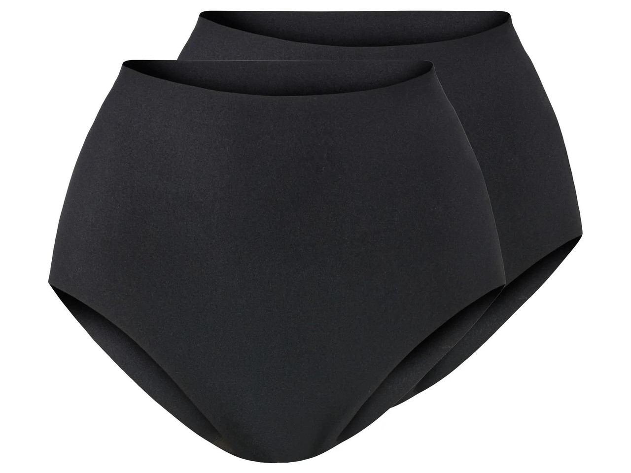 Жіночі труси esmara® з лазерним вирізом, 2 шт., розмір XS/S, колір чорний
