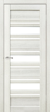 Міжкімнатні двері Оміс Dora 03 Дуб Білий сатин 800х2000 мм