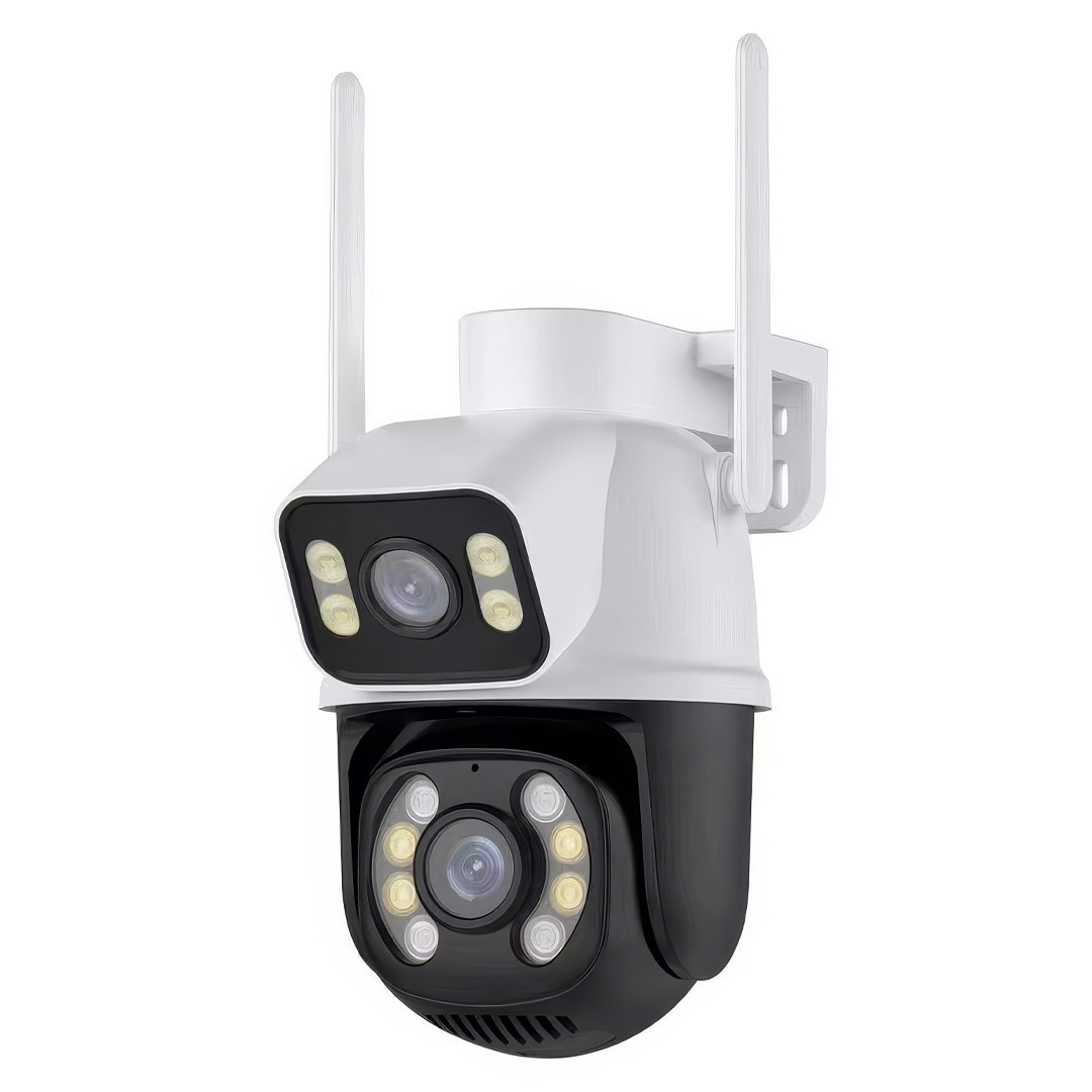 Вулична камера відеоспостереження з LED-підсвіткою і датчиком руху Q25 Wi-Fi PTZ IP 6MP Camera APP