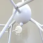 Змінна підвісна біла люстра 887/27WH, фото 3