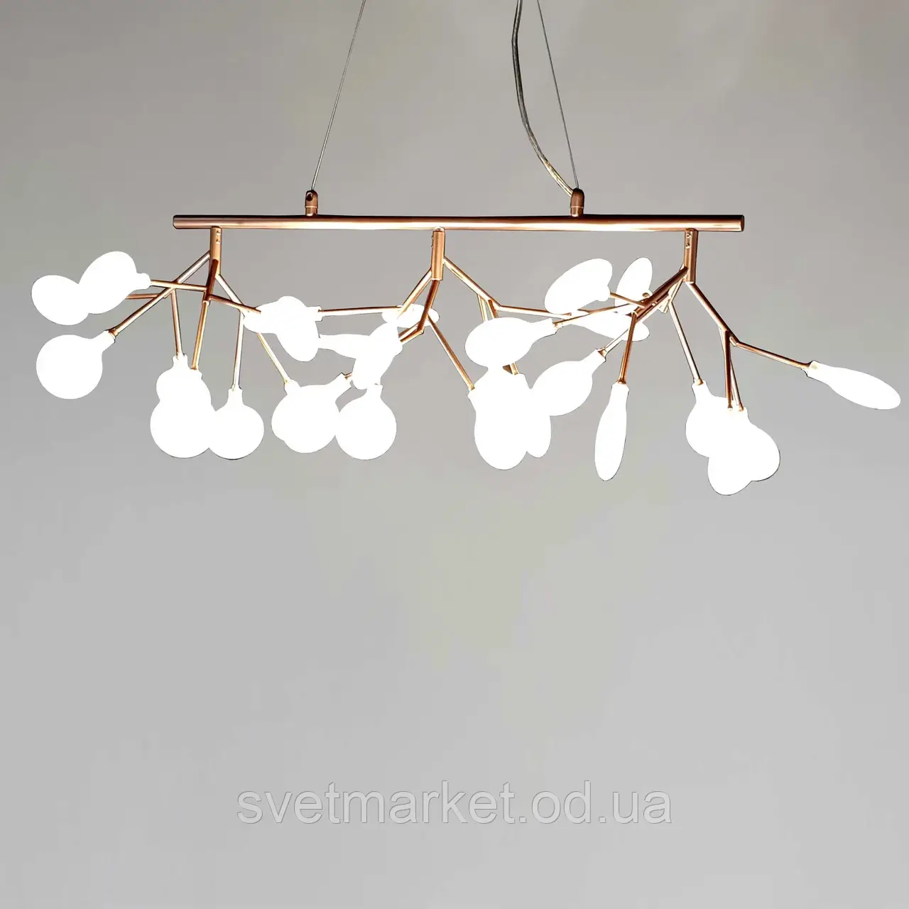 Підвісна люстра з плафонами 887/27RGZ, фото 1