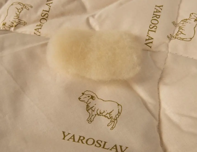 Ковдра вовняна полегшена 170х205см (бязь) тм Ярослав, фото 1