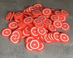 Наповнювач з полімерної глини "Апельсин" (неон) d 1,1 см, упаковка ≈15 грам, Помаранчевий