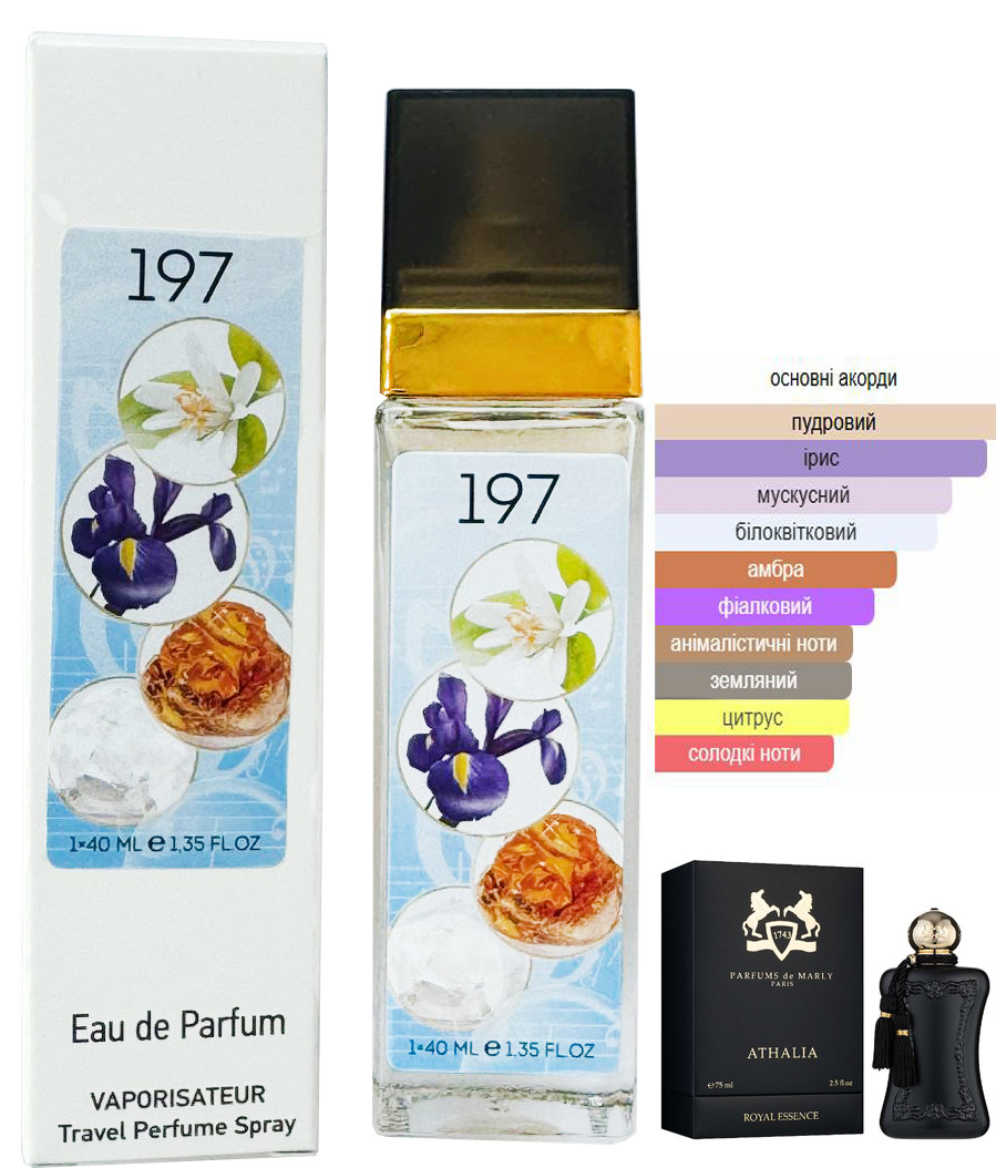 Парфум № 197 за мотивами Athalia Parfums de Marly (Парфюм де Марли Аталія) 40 мл. ОПТ