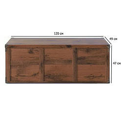 Скриня для іграшок Індіана 120 см дуб шутер у стилі кантрі в дитячу кімнату