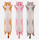 Велика М'яка іграшка Кіт Батон 3 кольори, антистрес подушка 130см, фото 2