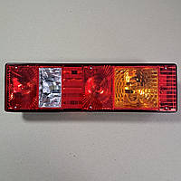 Ліхтар МАЗ, КРАЗ, КАМАЗ ЄВРО задн. лев. 24В (тюнінг жовтий повор.) 7442.3716-401L