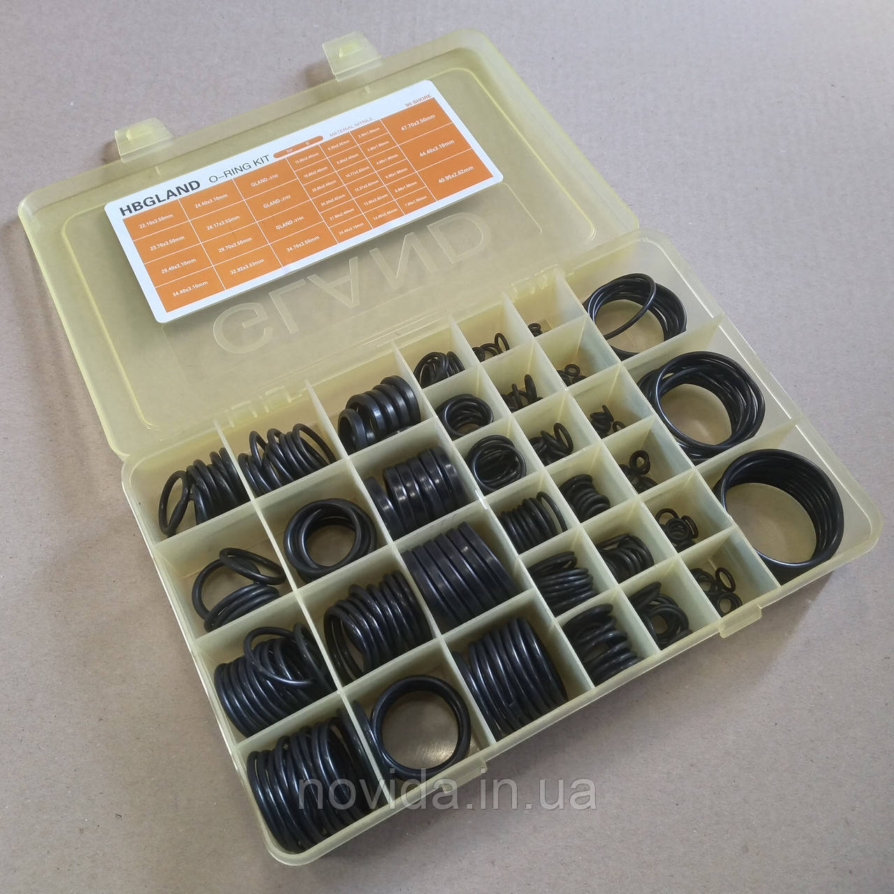 Набір кілець ущільнювальних чорні 396 шт. САТ RD 97.70.28