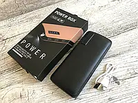 Power Bank 50000 mah Коричневый c экраном 3 USB + фонарик,павер банк YU227