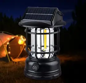 Лампа підвісна для кемпінгу із сонячною панеллю (KP-23) iC227