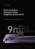 Повербанк Magsafe JYD Q9M 10000 mAh павер магнітний бездротовий power bank заряджання magnetic iphone SV227, фото 3